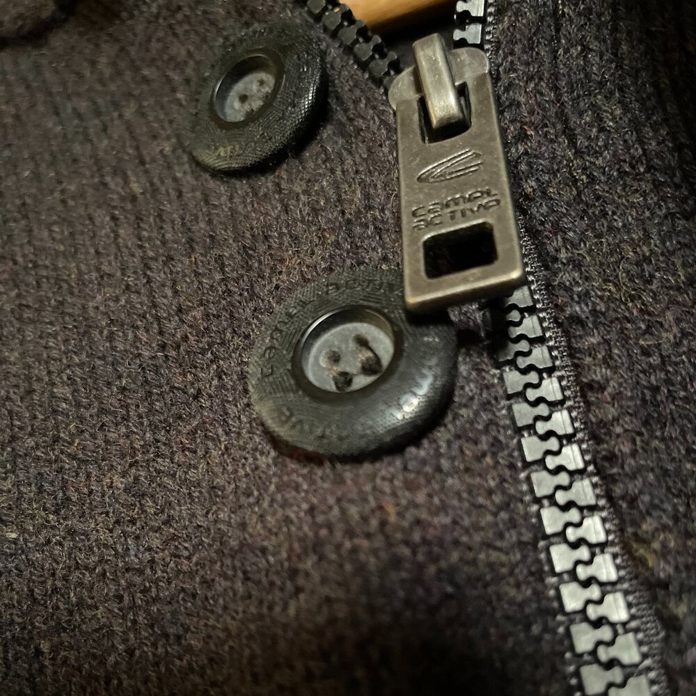 VINTAGE Men's Lambswool Knit Sweater Pullover. PRISTINE Camel Active / Dornbush - Picture 5 of 15